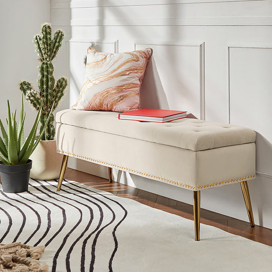 Lenore Upholstered Storage Bench