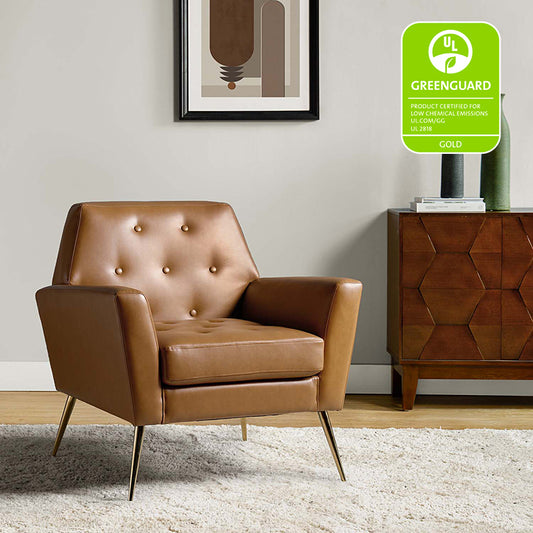 Raelynn Vegan Leather Armchair