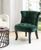 Jonnie Velvet Tufted Vanity Stool