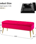 Lenore Upholstered Storage Bench