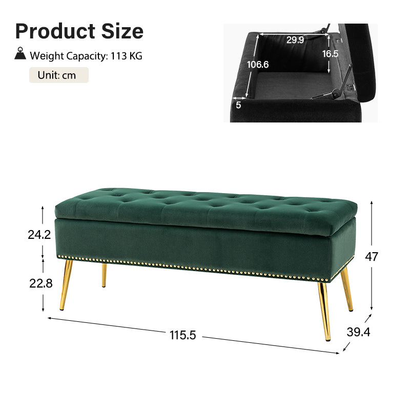 Lenore Upholstered Storage Bench