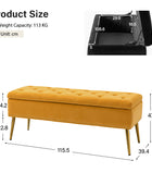 Lenore Upholstered Storage Bench