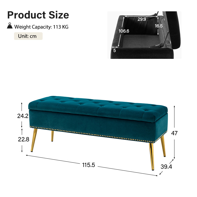 Lenore Upholstered Storage Bench