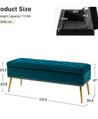 Lenore Upholstered Storage Bench