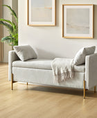 Arvid Upholstered Flip Top Storage Bench