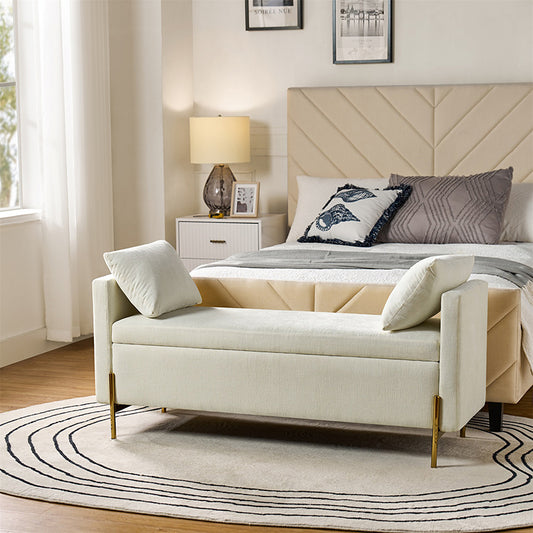 Arvid Upholstered Flip Top Storage Bench