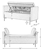 Arvid Upholstered Flip Top Storage Bench