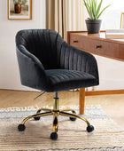 Bright Velvet Office Chair