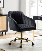 Bright Velvet Office Chair