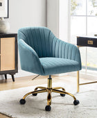 Bright Velvet Office Chair