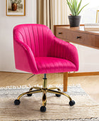 Bright Velvet Office Chair