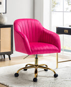 Bright Velvet Office Chair