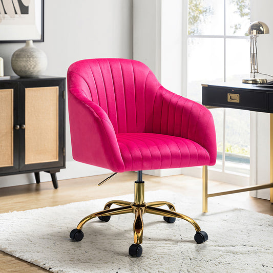 Bright Velvet Office Chair