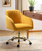 Bright Velvet Office Chair