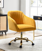 Bright Velvet Office Chair