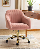 Bright Velvet Office Chair