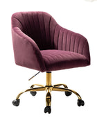 Bright Velvet Office Chair