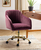 Bright Velvet Office Chair