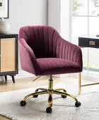 Bright Velvet Office Chair