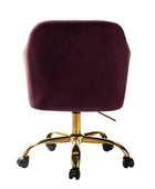 Bright Velvet Office Chair