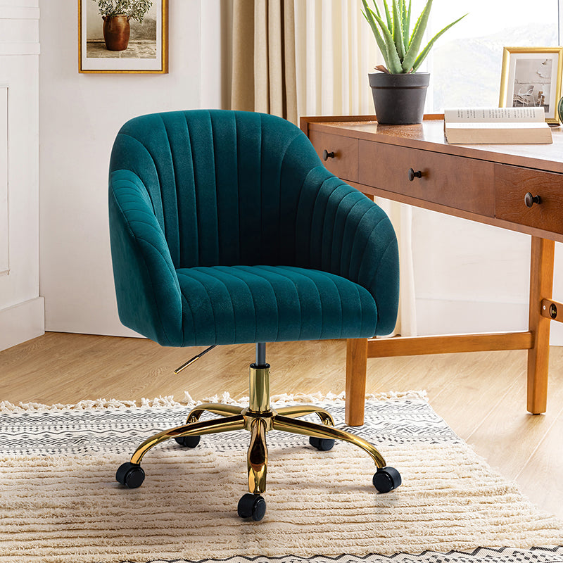 Bright Velvet Office Chair