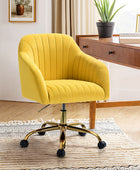 Bright Velvet Office Chair