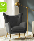 Isabelle Wingback Velvet Armchair