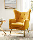 Isabelle Wingback Velvet Armchair