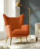 Isabelle Wingback Velvet Armchair