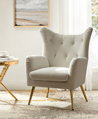 Isabelle Wingback Velvet Armchair