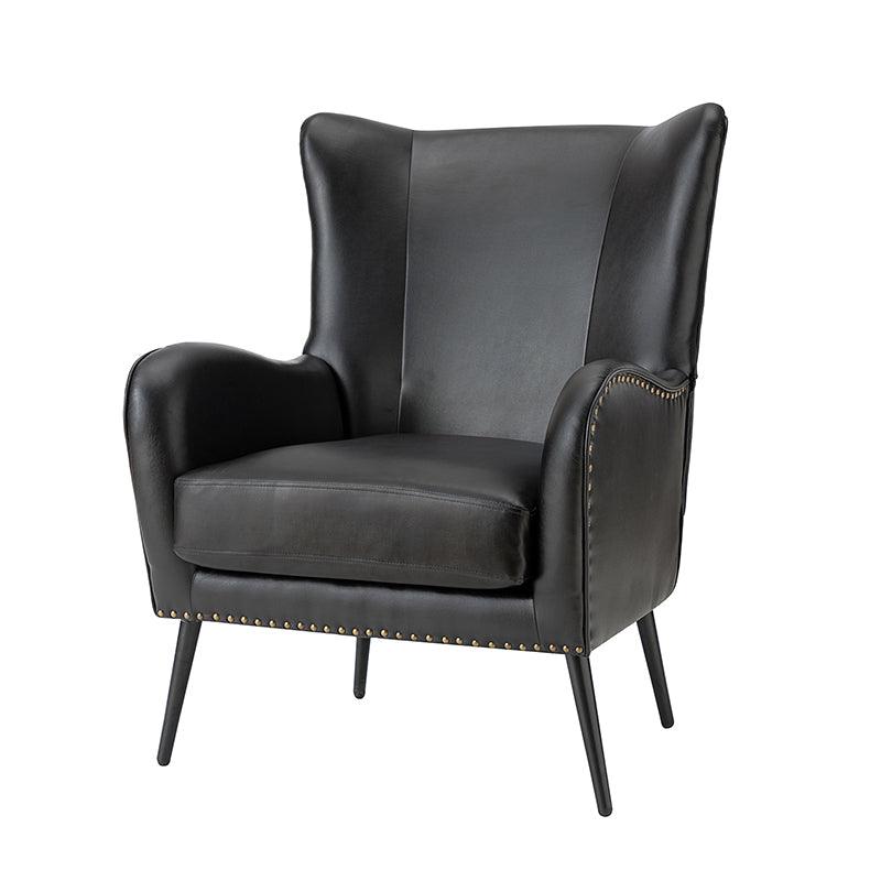 Shepherd Wingback Vegan Leather Armchair - Hulala Home