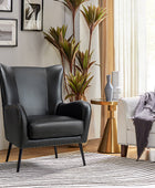 Shepherd Wingback Vegan Leather Armchair