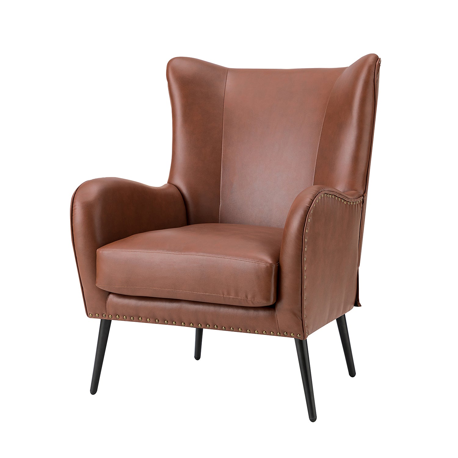 Shepherd Wingback Vegan Leather Armchair