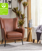 Shepherd Wingback Vegan Leather Armchair