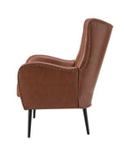 Shepherd Wingback Vegan Leather Armchair