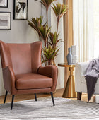 Shepherd Wingback Vegan Leather Armchair