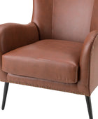 Shepherd Wingback Vegan Leather Armchair