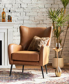 Shepherd Wingback Vegan Leather Armchair