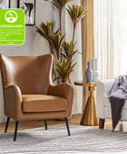 Shepherd Wingback Vegan Leather Armchair
