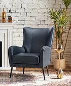 Shepherd Wingback Vegan Leather Armchair