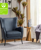 Shepherd Wingback Vegan Leather Armchair