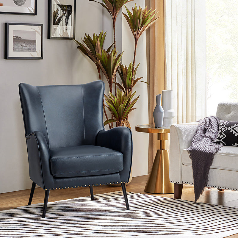 Shepherd Wingback Vegan Leather Armchair