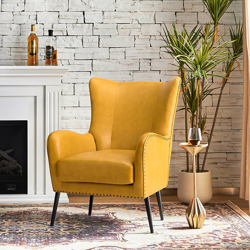 Shepherd Wingback Vegan Leather Armchair