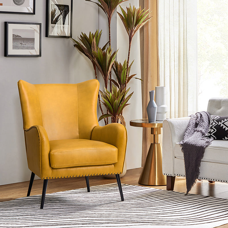 Shepherd Wingback Vegan Leather Armchair