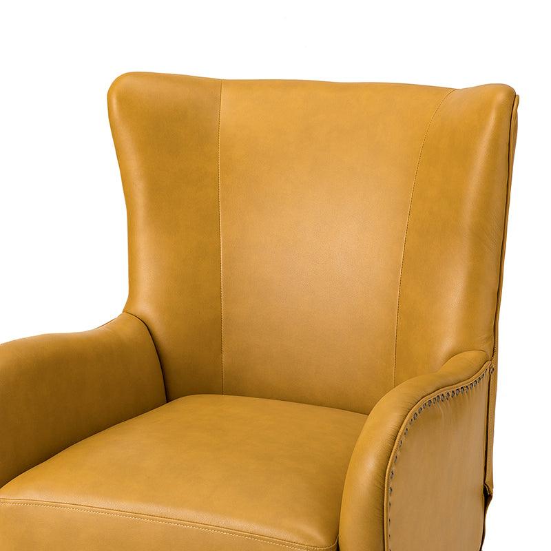 Shepherd Wingback Vegan Leather Armchair - Hulala Home