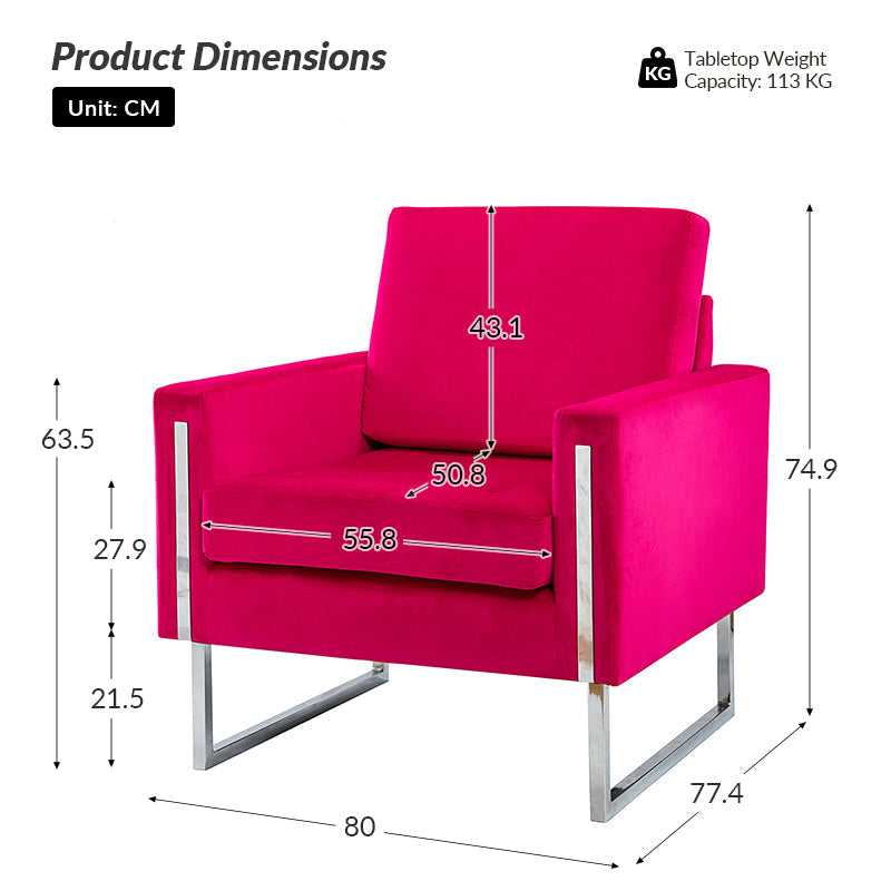 Chariclo Velvet Club Armchair