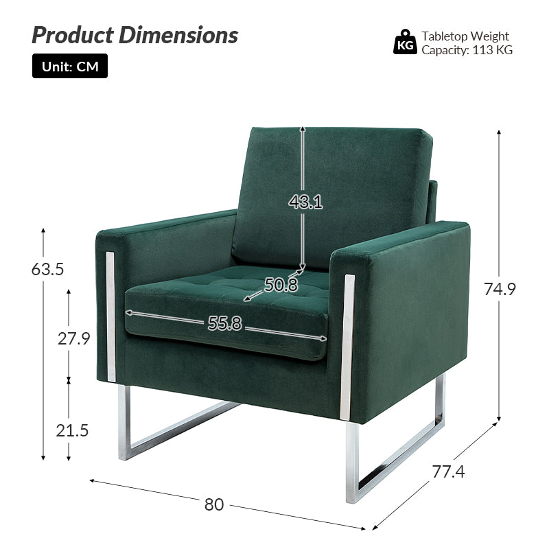 Chariclo Velvet Club Armchair