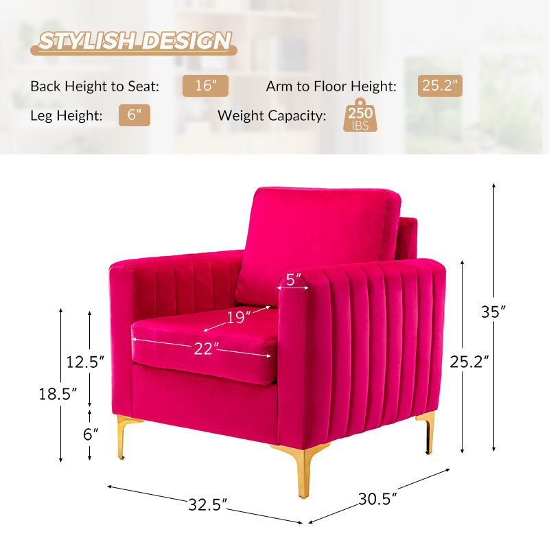 Didyme Velvet Club Armchair