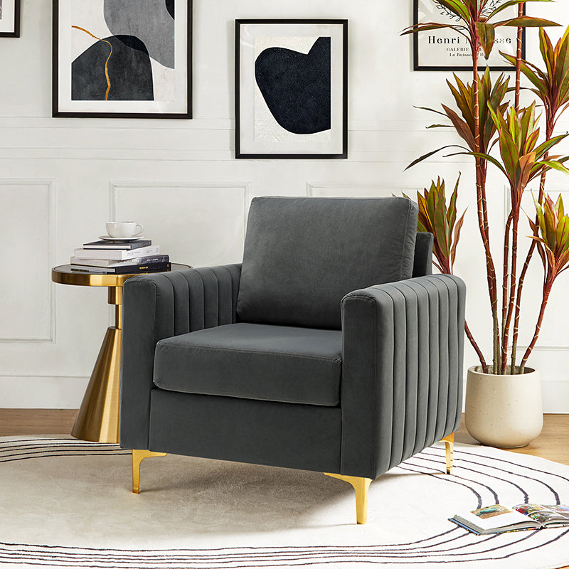 Didyme Velvet Club Armchair