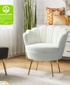 Evelia Velvet Scalloped Barrel Chair